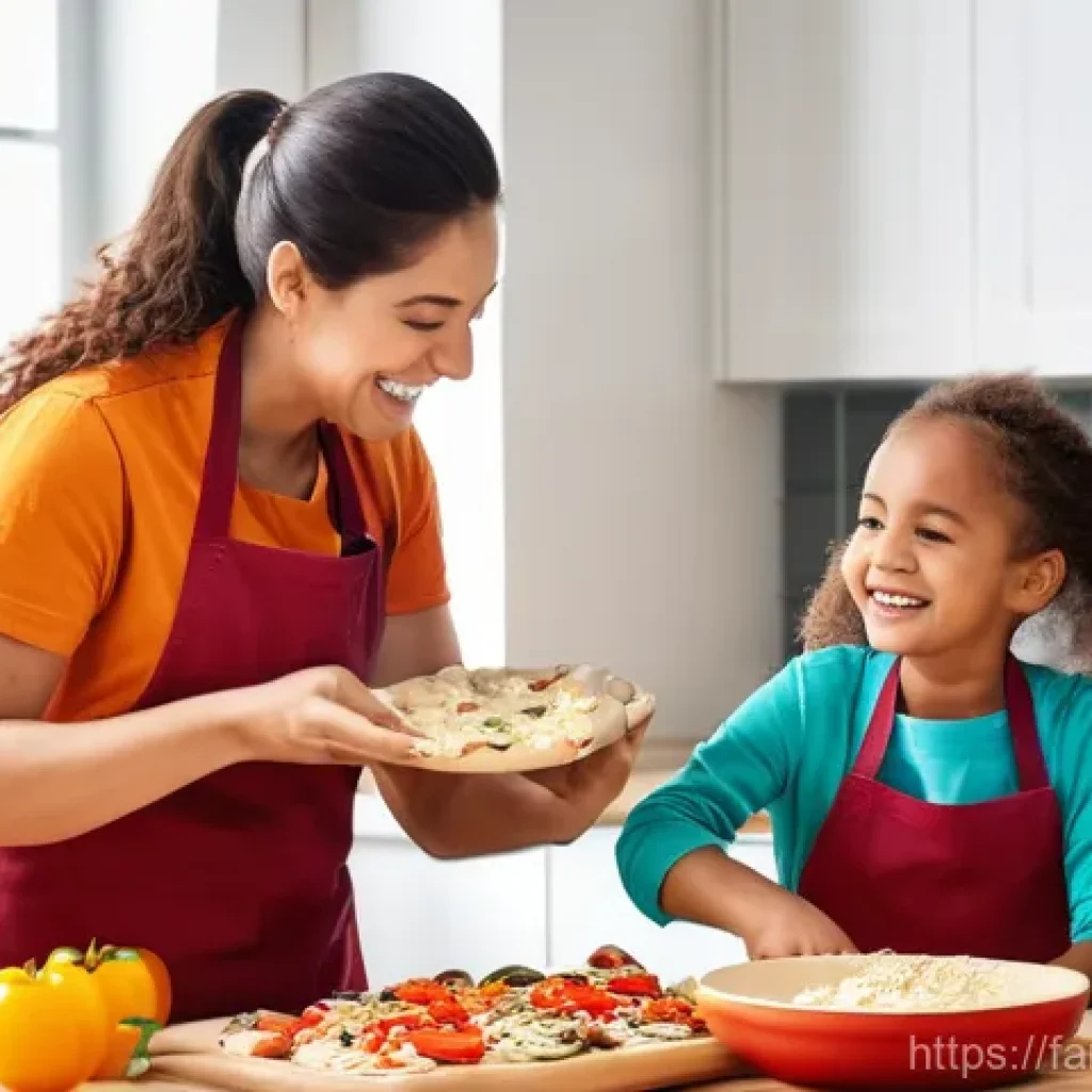 가족이 함께하는 쿠킹 클래스 - **Image Prompt 1: Joyful Family Cooking Class with Young Children**
A cheerful family, consistin...