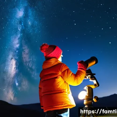 Home 28 아이와 함께하는 천문 관측 - **Prompt 1: Family Stargazing Adventure**
A joyful family of three—a father, a mother, and their...